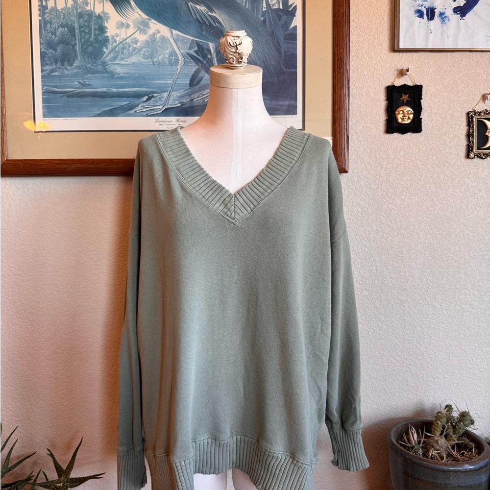 Aerie Sage Oversized Pullover